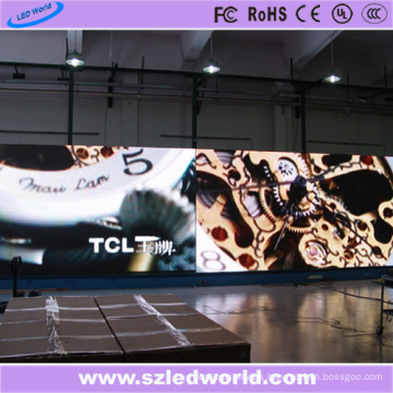 Pared video a todo color de alquiler interior de P3.91 LED para hacer publicidad